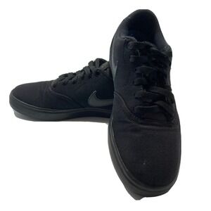 Nike SB Check Solar Shoes Mens 7/US Canvas Black Lace Up Skate Tennis Sneakers